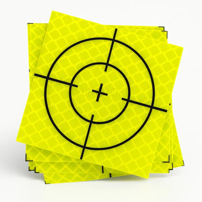 60PCS Green Reflective Survey Targets for Total Stations and Laser Tools