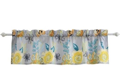 Greenland Home Fashions Watercolor Dream Floral Light Filtering Valance 84x19