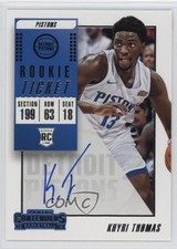 2018-19 Panini Contenders Rookie Ticket Khyri Thomas #109 Auto p8v