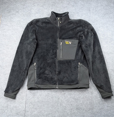 Mountain Hardwear Monkey Man Jacket Mens XL Deep Pile Fleece Black Outdoors Hike