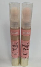 LOT OF 2 JOAH TRULY YOURS DARK CIRCLE CONCEALER JDC113 LIGHT 0.24fl oz SEALED