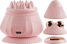 Portable Mini Electric Head Scalp Massager Stress Relax, 3 Vibration & 2 Heating