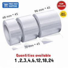 ALUMINIUM TAPE ROLLS FOIL  48-72-96MM X 45M HEAT INSULATION DUCT SELF ADHESIVE