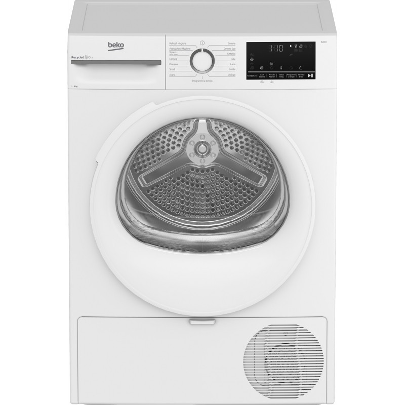 Beko BMT481WI_IT 8kg, Classe C, Linea Estetica NX, motore inverter, Display Touc