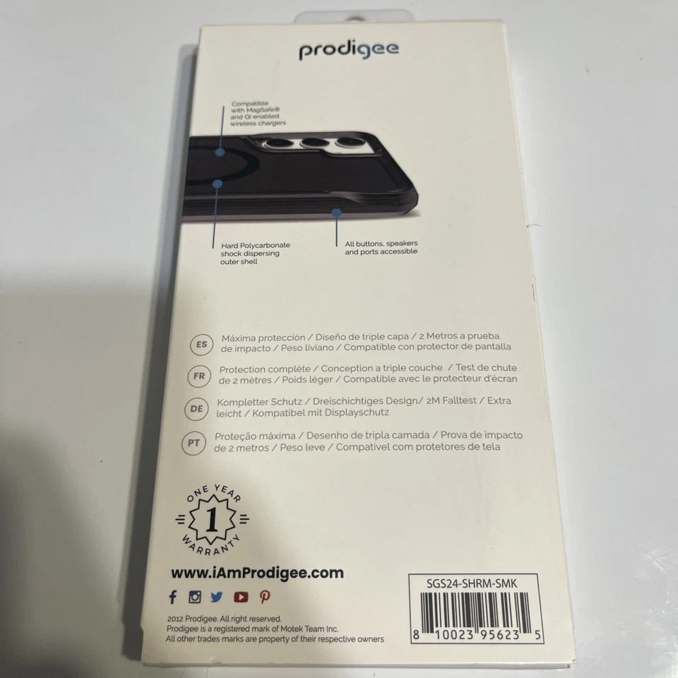 Samsung Galaxy S24 Prodigee Super Hero Case MagSafe compatible - Smoke - Image 2 of 2