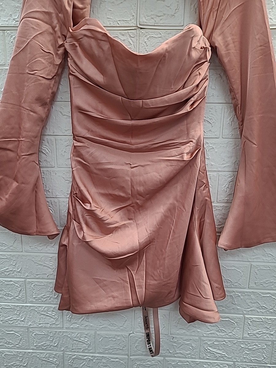 New House Of CB Toira Rose Draped Corset Dress Sz S | eBay