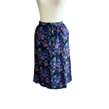 Brooks Brothers Vintage Skirt 100 Wool Floral Gathered Full USA Made