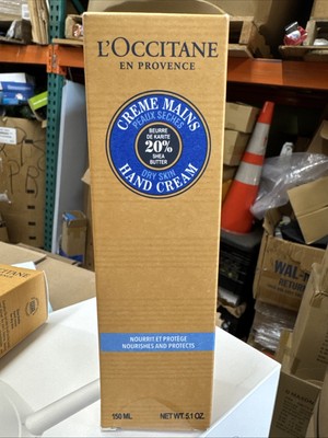 L'Occitane Hand Cream 5.1 Oz 150 mL Full Size NIB 20% Shea Butter For Dry Skin