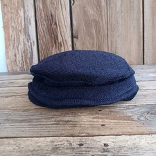 Clover Lane Blue Fabric Pillbox Vintage Womens Hat A