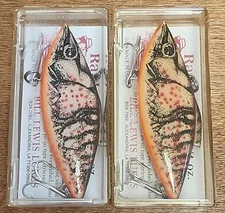 Lot Of 2. Bill Lewis Rat-L-Trap. Magnum Trap. ¾ oz. 3 1/2". MG46 White