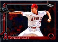 2025 Topps Chrome #227 Tyler Anderson Lightboard Logo Base Variations