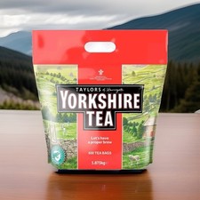 Yorkshire Tea 600 Tea Bags 1.875kg Original Black Tea Family Pack 0.04 per strip