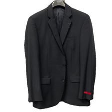 Alfani Exclusively For Macys Men  s Two Bottoms Black Strips Blazer Size 40L