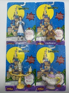 Disney Beauty and the Beast Bend-Ems Poseable Action Figures Lot of 4