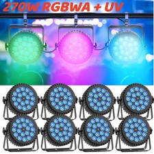 UKING 270W RGBWA UV Par Lighting LED DMX Stage Light For DJ Disco Party Show