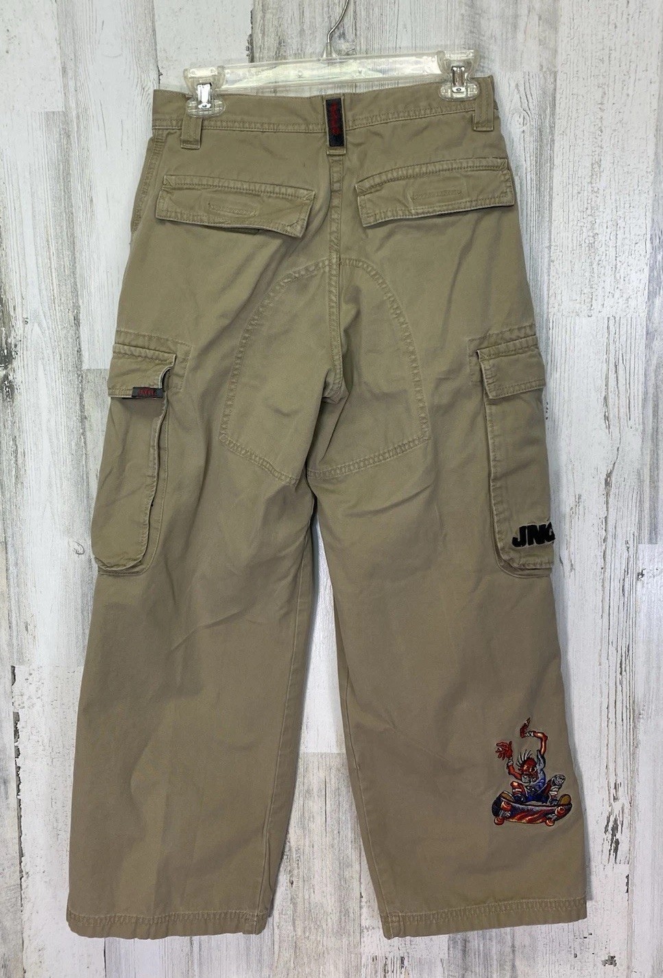 VTG JNCO Army Twill Pants Extremes Cargo Zombie Skater Sz 16 Fits 26.5”