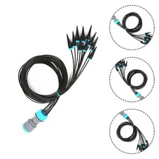 Water Efficiently Black Garden Sprinkler at 160cm Length with Multiple Outlets