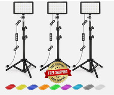 Lamparas De Estudio Luz LED Para Fotografia Ajustable Kit Fotografias 3 Pcs Set