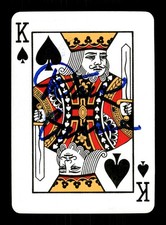 Dan Currie Autographed Green Bay Packers Logo Playing Card King of Spades