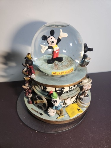 Disney Snowglobe MICKEY MOUSE FILM Star Clubhouse Music Box Working.Broken Parts - Picture 11 of 11