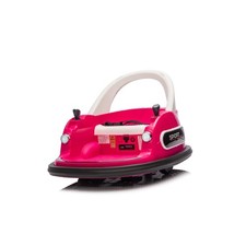 Kids' 12V Ride-On Car with LED Lights, Remote Control,  Full-Circle Collision