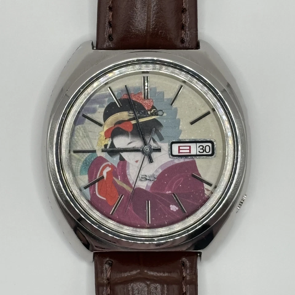 Seiko 5 Actus 6106-7460 Automático 25J Ukiyo-e Shinsui 1971 OH 08/2025 Nuevo Cristal Foto 2 de 4