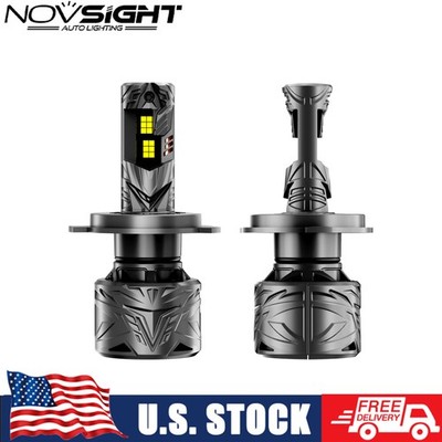 NOVSIGHT H4 9003 White 240W 50000LM Kit LED Headlight Bulbs High Low Beam