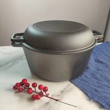 Pot en fonte robuste 26 cm parfait pour l'extérieur pour cuisiner des aventures