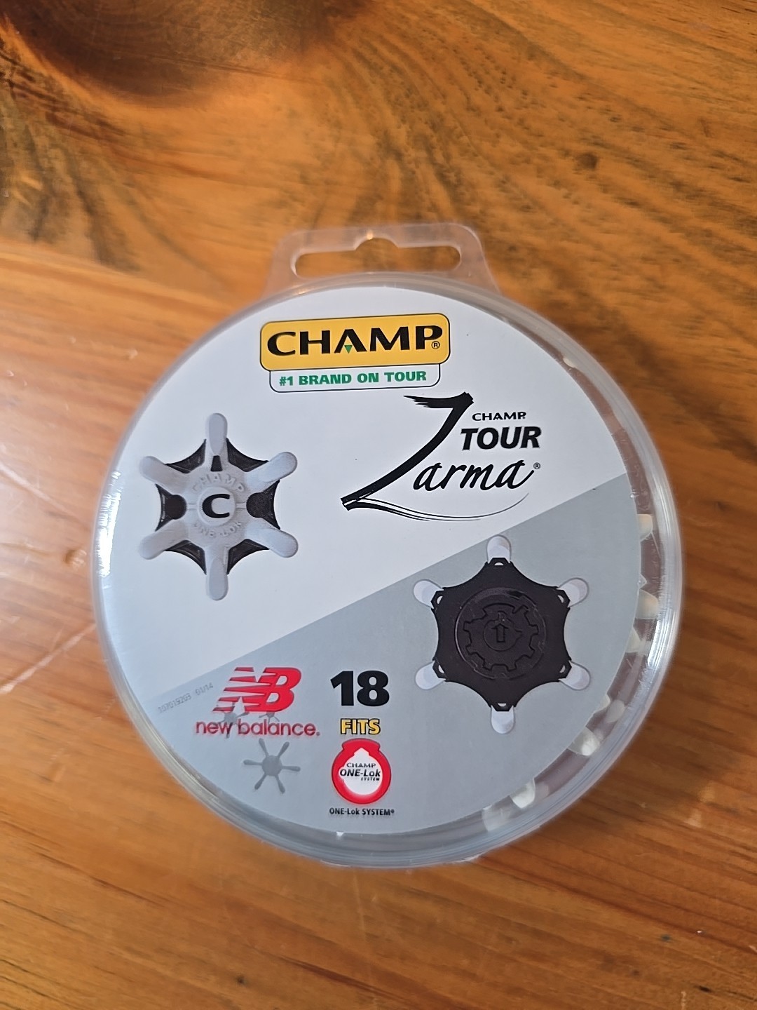 18 Champ Zarma Tour Fast Twist 3.0 Golf Cleats Spikes - Black/Silver.         X1