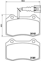Brembo P 85 104 Bremsbelagsatz, Scheibenbremse For Ferrari Seat