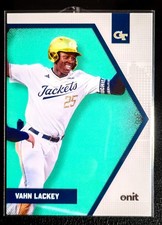 2026 Onit - Vahn Lackey - Base Teal Parallel 🔥 Georgia Tech Baseball 🔥