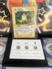 Carta Pokémon Raichu Holo 1 ed prima edizione Set Base 14/102  Ita 