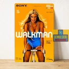 Sony Walkman Retro Metal Tin Sign Poster 20x30cm Vintage Music Decor