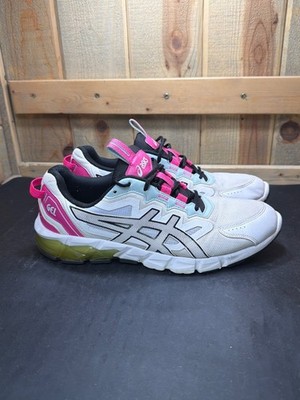ASICS Gel-Quantum 90 Womens Size 11 White Pink Blue Running Shoes 1202A040