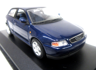 Paul's Model Art Minichamps 1996 AUDI A3 metallic blue 1/43