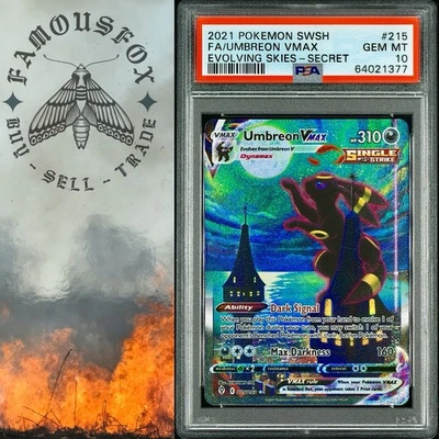 shiny pokemon cards rarity Umbreon GX 229/150 SSR PSA10 main image 1