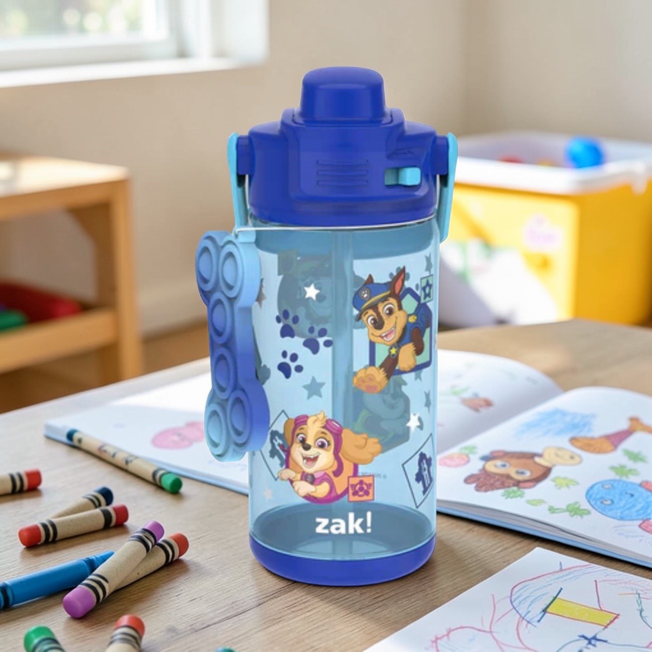 Zak!Design 16 Oz Kids Water Bottle Blue