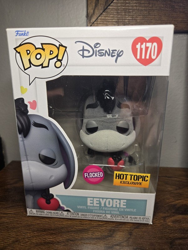 Funko Pop Disney Winnie The Pooh Flocked Eeyore #1170 Hot Topic Exclusive