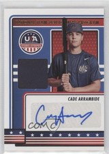 2023 USA Baseball Stars & Stripes Materials Cade Arrambide (Blue Ink) Auto n5h