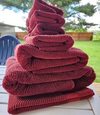 Thomas O'Brien Bath Towel Set - 7pc Rustic Orange