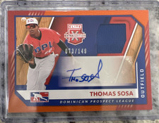 2021 Panini Elite Extra Thomas Sosa Rookie Auto Orange Patch /149 DPLMS-TS