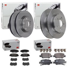 NK BREMSSCHEIBEN + BELÄGE VORNE + HINTEN passend für TOYOTA AURIS