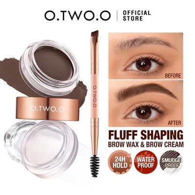 O.two.o Eyebrow Pomade Gel Wax 2in1 Waterproof Long Lasting Creamy Brow Tint Mak