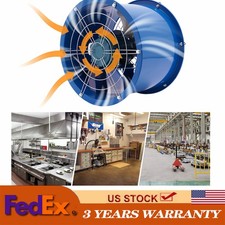 370w 16 Pipe Spray Booth Paint Fumes Exhaust Fan Axial Fan Cylinder Pipe Fan