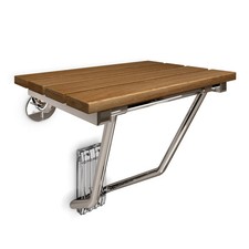 DreamLine 12-7/8 in x 15 in Teak Wood Folding Shower Seat SHST-01-TK Ships Free