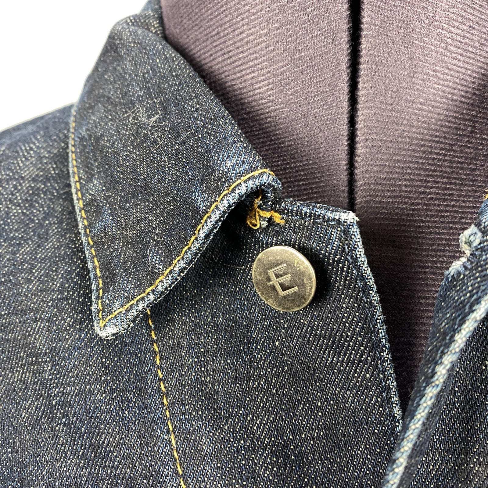 Edwin E-Function Blue Denim Jacket Cotton Made in… - image 6