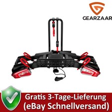 Fahrradträger Anhängerkupplung 2 Fahrräder E Bikes 60kg Schwarz Diebstahlschutz