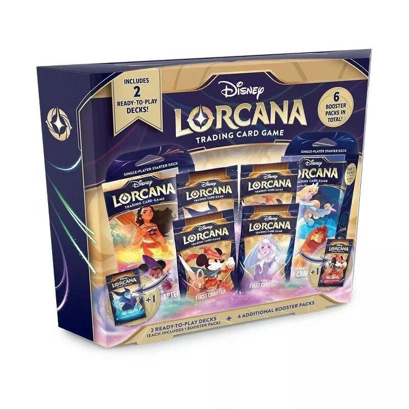 英語版Lorcana ロルカナ ファーストチャプターボックス Disney Lorcana: The First Chapter Gift Set (4 Packs 12 Cards