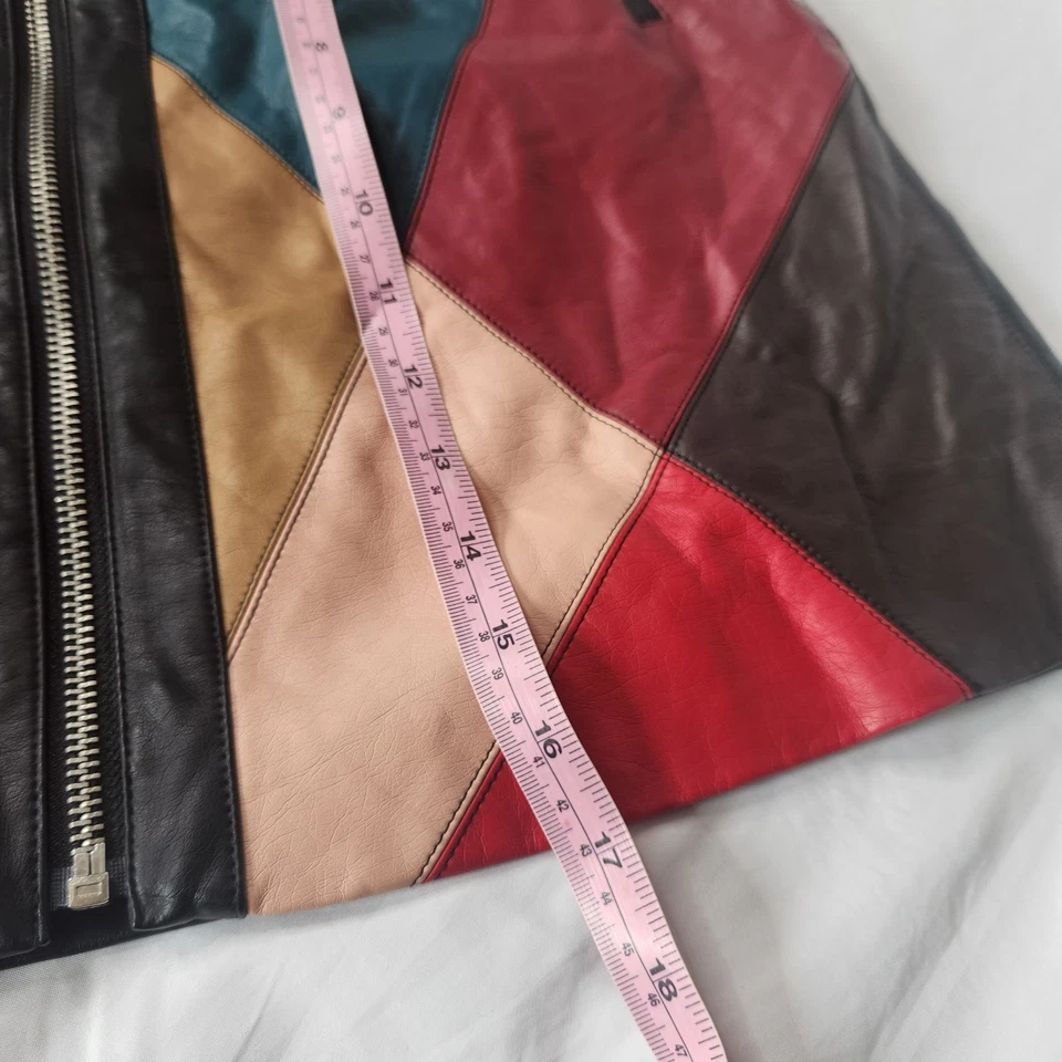 Falda BCBGeneration para mujer talla 4 imitación cuero retazos imitación cuero Foto 3 de 4