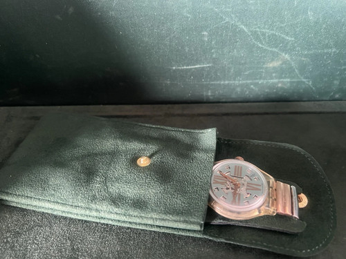 🔴 Swatch Montre Poignet Chrono Sak 108 Cooper Rush Automatique Sangle à Ressort - Photo 9 sur 9